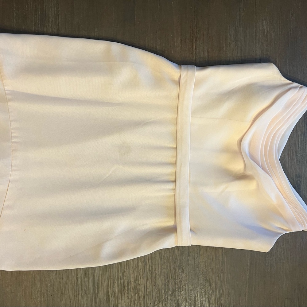 Azazie light pink dress
